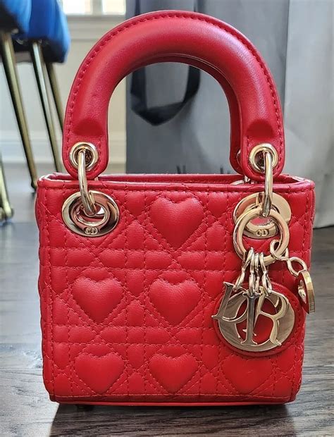 lady dior heart bag|christian Dior bag review.